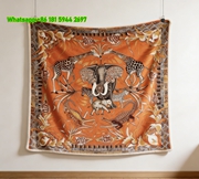 Hermès Luxury Equestrian Print Flannel Throw Blanket IMG_5217